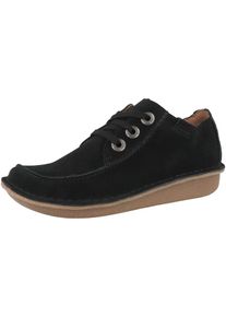 Clarks Schnürschuh 'Funny Dream' Damen schwarz Größe 37.5 Unifarben