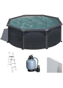 GRE Kea Rund Ø300 x 120 cm - Oberirdischer Stahlpool
