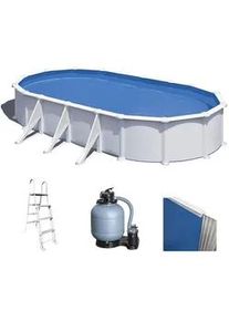 GRE Atlantis Oval 730x375x132cm - Oberirdischer Stahlpool