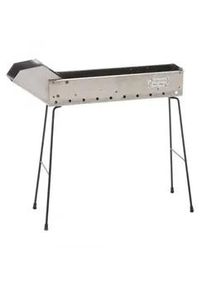 Cruccolini Inox 50 cm - Lammspieße-Kohlegrill - Kochfläche 47 x 11 cm