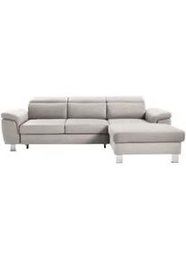 Z2 Xora Ecksofa , Ecru , Textil , Ottomane rechts, L-Form , 250x167 cm , Stoffauswahl, seitenverkehrt erhältlich, Schlafen auf Sitzhöhe, Rücken echt , Wohnzimmer, Sofas & Couches, Wohnlandschaften, Ecksofas