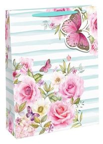 Sacchetto regalo grande farfalla 26,5 x 33 cm (5er Multipack)