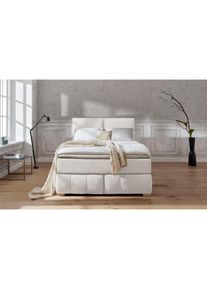 Home Affaire , Boxspringbett »Wehma«, inkl. Topper in 3 verschiedenen Matratzen, auch in Samtstoff , natur