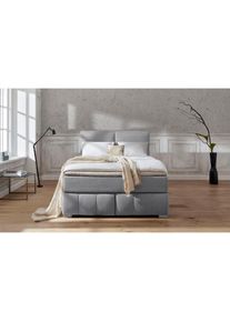 Home Affaire , Boxspringbett »Wehma«, inkl. Topper in 3 verschiedenen Matratzen, auch in Samtstoff , grau