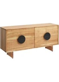 Lowboard Rosy aus Akazienholz vollmassiv, 4 Schubladen
