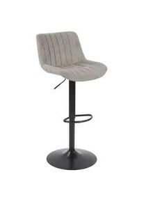 Barhocker Lovis Grau/Schwarz