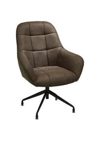 Sessel Eliaas in Braun/Schwarz