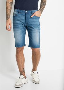 Stretch jeans bermuda met verstevigd kruis regular fit - blauw - maat 58 - met katoen - bonprix