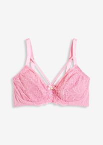 Minimizer bh met sierlijk kant - roze - maat 75C - bonprix