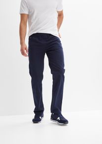Regular fit instapbroek van puur katoen straight - blauw - maat 50 - 100% katoen - bonprix