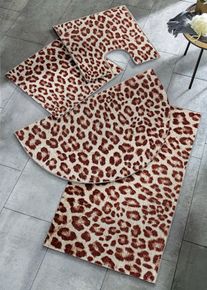 Badmat met luipaardprint - beige - maat 4 (badmat 60/100 cm) - bonprix
