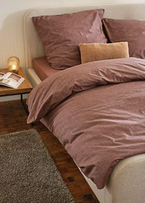 Jersey hoeslaken in moderne kleuren - bruin - maat 100x200 cm - 100% katoen - bonprix