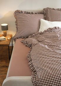 Jersey hoeslaken in moderne kleuren - bruin - maat 100x200 cm - 100% katoen - bonprix