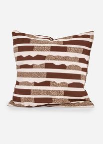 Kussenhoes met strepen - bruin - maat 40x40 cm - bonprix