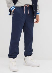 Jongens thermobroek met zachte voering van katoen regular fit - blauw - maat 158 - 100% katoen - bonprix