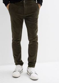 Stretch corduroy instapbroek regular fit - groen - maat 42 - corduroy - bonprix