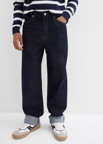 Loose fit stretch jeans met verstelbare band straight - blauw - maat 140 - met katoen - bonprix