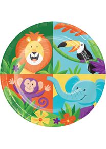 8 assiettes en papier Safari Adventure 18cm