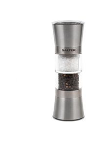 Salter BW12957FEU7 Duo Salt and Pepper Mill, Pfeffermühle + Salzmühle, Silber