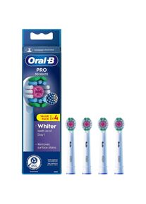 Oral-B, Zahnbürstenkopf, Pro 3D White Electric Toothbrush Head with X-Shaped Bristles (4 x)