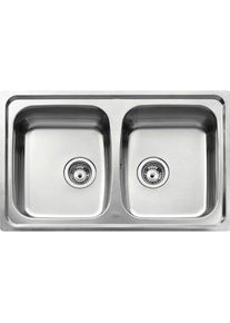 Juvel, Spülbecken, Intra køkkenvask dobbelt UNI200-WT 790 x 500 mm