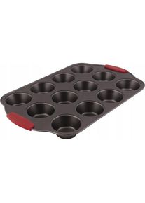 Lamart Bonte Muffinform / 41 x 26,7 cm / Stahl, Backform, Schwarz