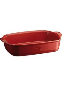 Emile Henry Gratinform 36x23cm (Dunkelrot), Auflaufform, Rot