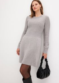 Strickkleid, grau, Größe 44/46 (L), bonprix