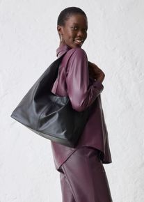 Premium Ledershopper, schwarz, Größe Onesize, Nappaleder, bonprix