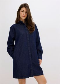 Jeanskleid, blau, Gr&ouml;&szlig;e 44, mit Baumwolle, bonprix