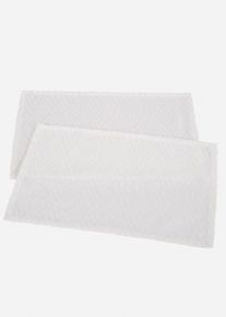 Tischset aus hochwertiger Bio Baumwoll Qualität (2er Pack), weiß, Größe 30x45 cm, 100% Baumwolle, bonprix