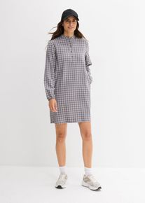 Minikleid aus reiner Baumwolle, grau, Gr&ouml;&szlig;e 36, 100% Baumwolle, bonprix