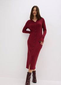 Strickkleid aus softem Viskose-Mix, rot, Größe 36/38 (S), Viskose, bonprix
