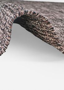 Kelim-Teppich mit Fransen, grau, Gr&ouml;&szlig;e 50x90 cm, mit Baumwolle, bonprix