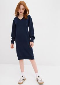 Strickkleid, blau, Größe 176/182, mit Baumwolle, bonprix