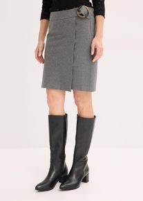Wickelrock, grau, Größe 46, bonprix