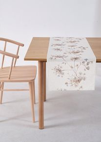 Tischläufer mit Leinenanteil, beige, Größe 30x180 cm, Leinen, bonprix
