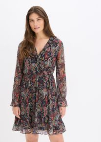 Mesh-Kleid, schwarz, Größe 32/34 (XS), bonprix