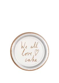 Talking Tables 12 Nous aimons tous les assiettes en papier à gâteau 13cm