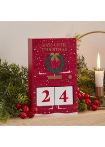 Ginger Ray Calendrier de compte à rebours de Noël en bois