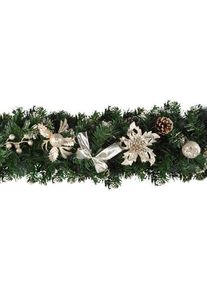 Guirlande décorée de branches de sapin 1.5m