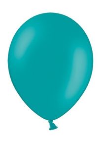 partydeco 100 ballons en latex turquoise pastel 25cm