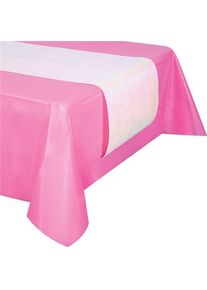 Chemin de table en nacre rose clair 2.13m