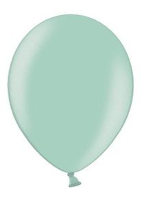 partydeco 100 mynte turkise latexballoner 30 cm