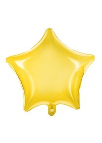 partydeco Ballon étoile transparent jaune 48cm