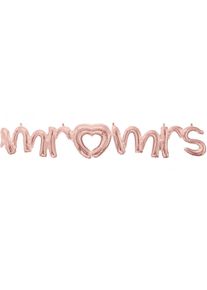 Amscan Mr & Mrs foil balloon rose gold 1.49mx 25cm