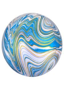 Amscan Ballon aluminium Marblez bleu