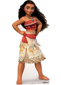 Présentoir en carton Vaiana grandeur nature 1,58 cm