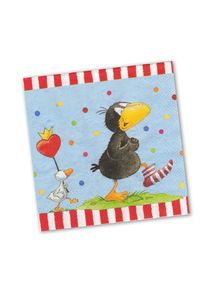 8 petites serviettes chaussettes corbeau 33cm