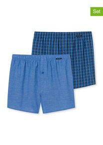 Schiesser 2-delige set: boxershorts blauw - 26% | Maat: XL |